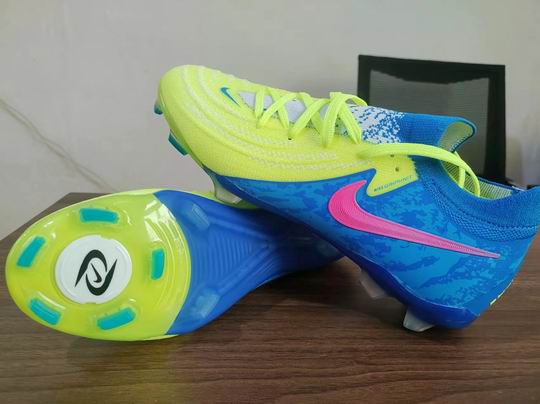 Nike Football Shoes Blue Green Peach-47